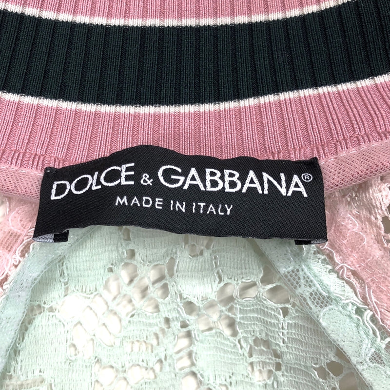 ドルチェ＆ガッバーナ Dolce u0026 Gabbana フラワー レース スタジャン ブルゾン F9J71T グリーン×ピンク コットン/レー |  中古ブランドリユースショップ OKURA(おお蔵)