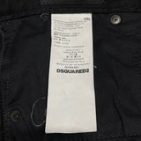 ディースクエアード DSQUARED スキニーデニムパンツ S74LB0695 ブラック コットン メンズ デニムパンツ