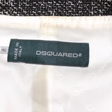 ディースクエアード DSQUARED ツイードチェスターコート ブラック ウール レディース その他アウター