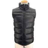 モンクレール MONCLER DUPRES レザーダウンベスト ブラック レザー/ナイロン メンズ ダウンベスト