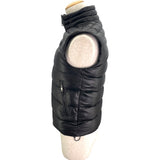 モンクレール MONCLER DUPRES レザーダウンベスト ブラック レザー/ナイロン メンズ ダウンベスト