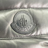 モンクレール MONCLER DUPRES レザーダウンベスト ブラック レザー/ナイロン メンズ ダウンベスト
