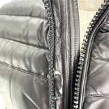 モンクレール MONCLER DUPRES レザーダウンベスト ブラック レザー/ナイロン メンズ ダウンベスト
