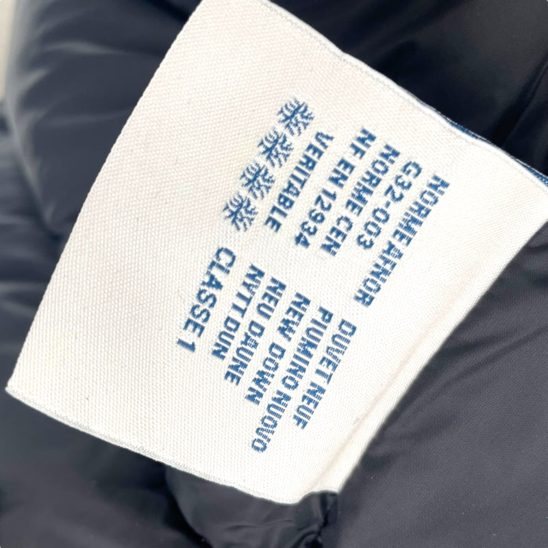 モンクレール MONCLER DUPRES レザーダウンベスト ブラック レザー/ナイロン メンズ ダウンベスト