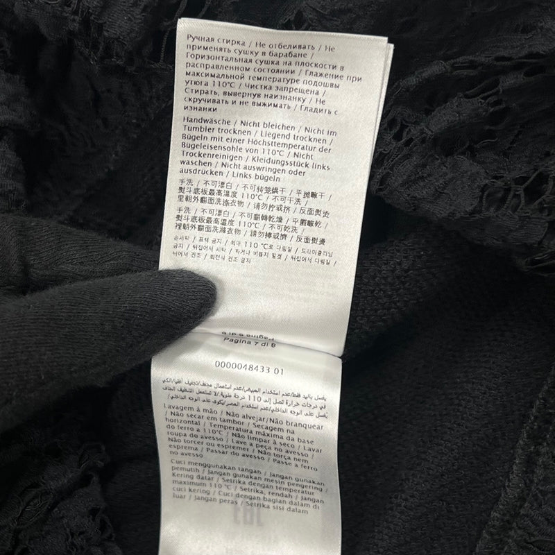 ヴァレンティノ VALENTINO レーススカートロゴスウェットシワンピース XXS TB3MJ01G595 ブラック コットン レディース ワンピース