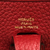 エルメス HERMES エヴリンＴＰＭ Ｄ刻 ルージュクー ゴールド金具 トリヨンクレマンス レディース ショルダーバッグ