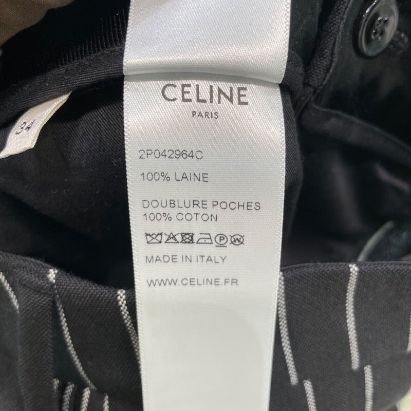通販激安美品 CELINE セリーヌ ウール パンツ S パンツ