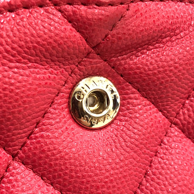 シャネル CHANEL マトラッセ30 A58600 ピンク/ゴールド金具  キャビアスキン レディース ショルダーバッグ