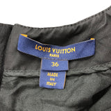 ルイ・ヴィトン LOUIS VUITTON ローツイード スケーター ドレス ワンピース グレー 36(約S) ゴールド金具 コットン レディース ワンピース