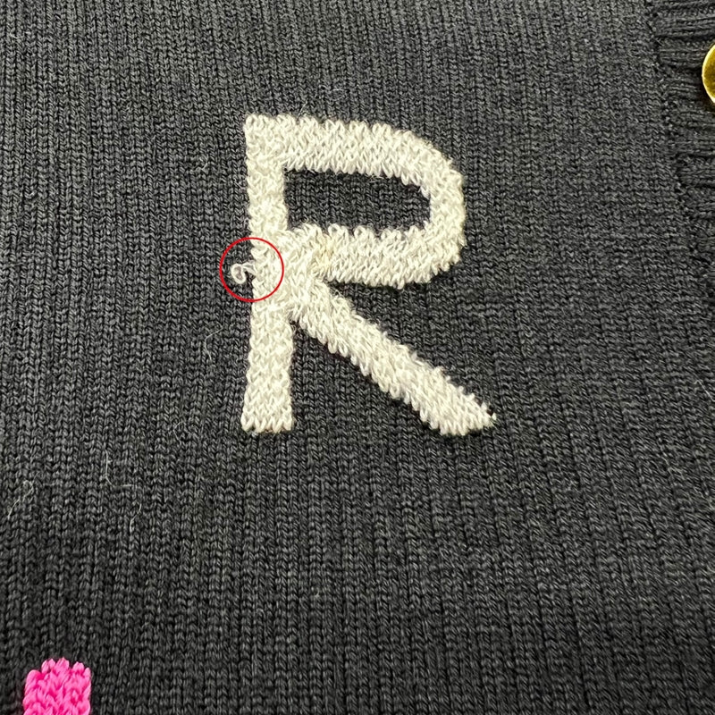 シャネル CHANEL アルファベット刺繍ニットセットアップ P18487 38(約Mサイズ) ブラック マルチカラー ウール レディース セットアップ