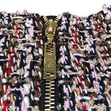 ルイ・ヴィトン LOUIS VUITTON スケータードレスベルテッドツイードワンピース サイズ38 FLDR57 マルチカラー ウール ウール56％コットン19％ポリエステル9％ナイロン9％レーヨン７％ レディース ワンピース