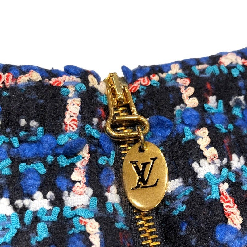 ルイ・ヴィトン LOUIS VUITTON スケータードレス ツイードワンピース 22AW FNRP88 ブルー レディース ワンピース