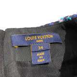ルイ・ヴィトン LOUIS VUITTON スケータードレス ツイードワンピース 22AW FNRP88 ブルー レディース ワンピース