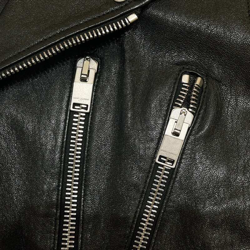 サンローラン SAINT LAURENT L17 レザーライダースジャケット 16AW サイズ46 397292 ブラック メンズ ライダースジャケット