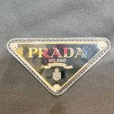 プラダ PRADA ロゴプレートリバーシブルパーカー 20SS サイズXXL UJL117 黒、青 メンズ パーカー