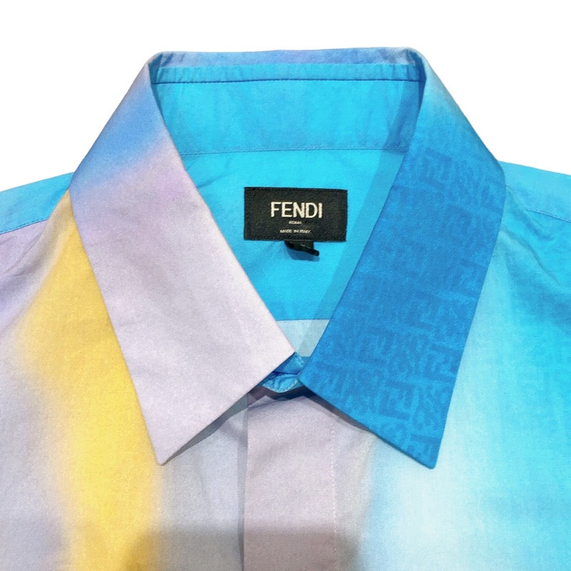 フェンディ FENDI FF総柄半袖シャツ FS1022 コットン メンズ 半袖シャツ