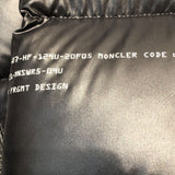 モンクレール MONCLER モンクレール　FRAGMENT　HIROSHI FUJIWARA　サイズ１ ブラック ナイロン ナイロン　ダウン９０％フェザー10% メンズ ダウンジャケット