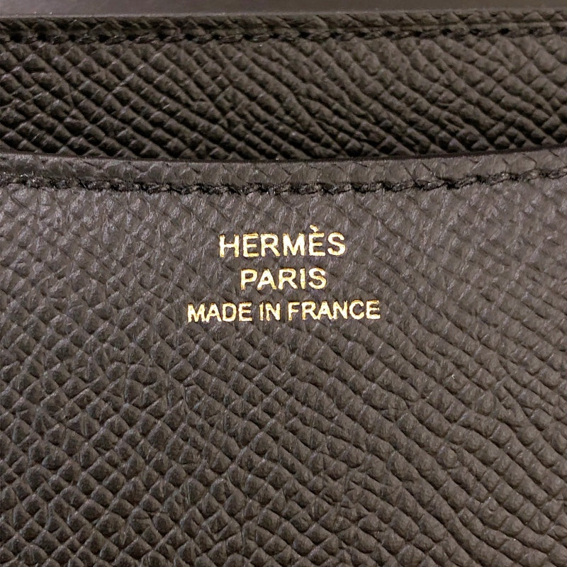 エルメス HERMES コンスタンス3ミニ W刻印（2024年製） ブラック ゴールド金具 エプソン レディース ショルダーバッグ