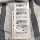 エルメス HERMES Mariniere ボーダーコットワンピース グレー コットン レディース ワンピース