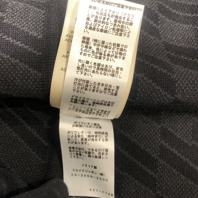 エルメス HERMES Hロゴ半袖 ニットワンピース ピンク 36(約S