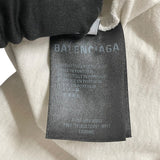 バレンシアガ BALENCIAGA ロゴ刺繍Tシャツ 18SS 541853 グレー コットン メンズ 半袖Ｔシャツ