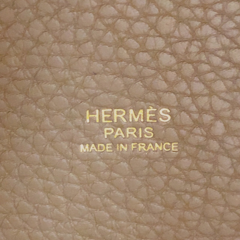 エルメス HERMES ピコタンロックMM D刻（2019年製） エトゥープ ゴールド金具 トリヨンクレマンス レディース ハンドバッグ