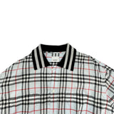 バーバリー BURBERRY リブカラー コットンチェックシャツ 8050132 ブルー コットン メンズ 長袖Ｔシャツ