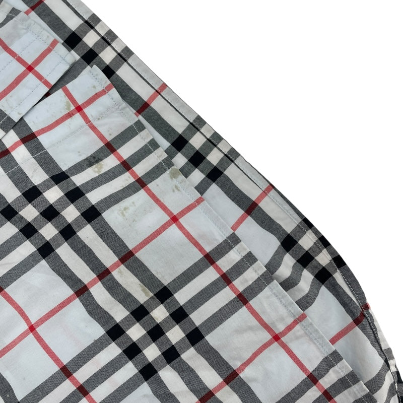 バーバリー BURBERRY リブカラー コットンチェックシャツ 8050132 ブルー コットン メンズ 長袖Ｔシャツ
