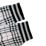 バーバリー BURBERRY リブカラー コットンチェックシャツ 8050132 ブルー コットン メンズ 長袖Ｔシャツ