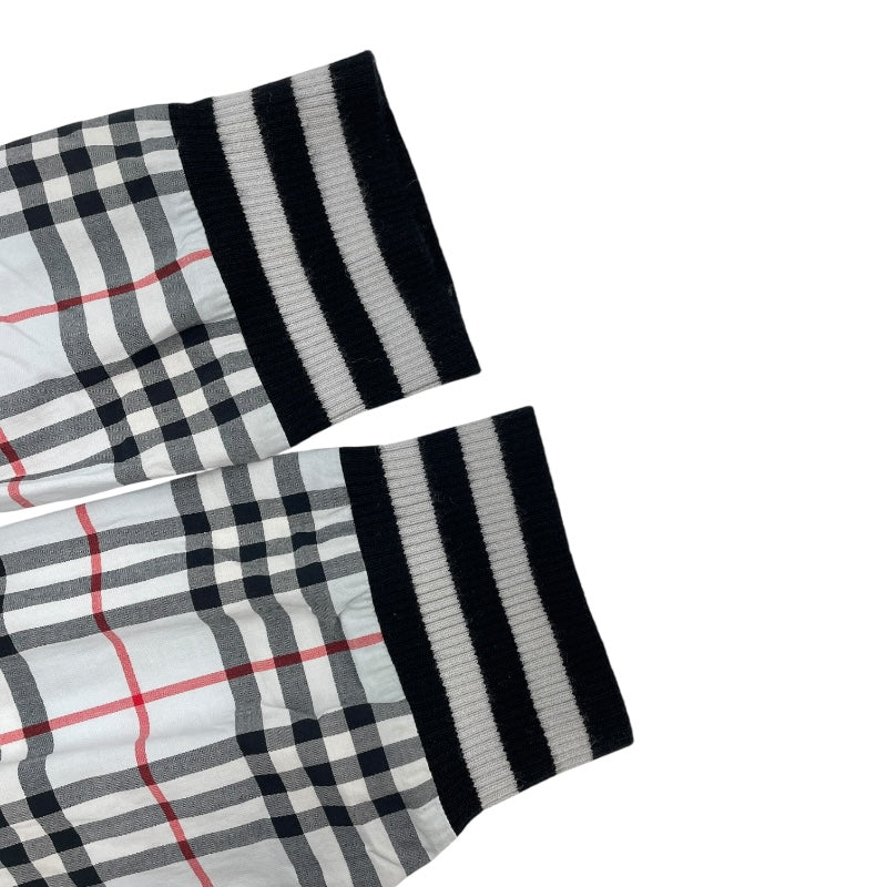 バーバリー BURBERRY リブカラー コットンチェックシャツ 8050132 ブルー コットン メンズ 長袖Ｔシャツ