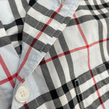 バーバリー BURBERRY リブカラー コットンチェックシャツ 8050132 ブルー コットン メンズ 長袖Ｔシャツ