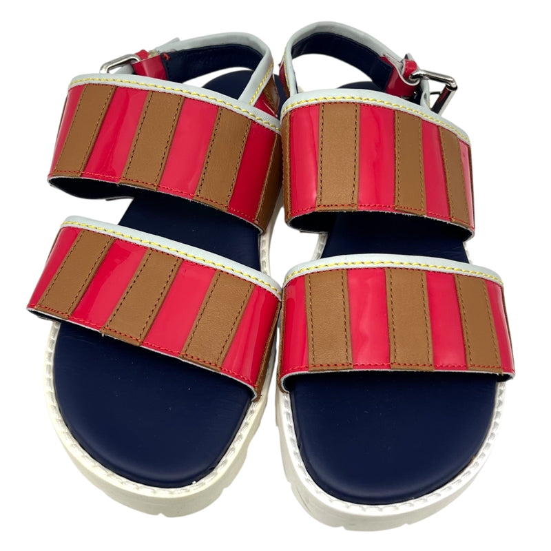 marni サンダル マルニ MARNI スポーツサンダル ネイビー×マルチカラー 38 PVC