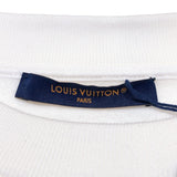 ルイ・ヴィトン LOUIS VUITTON グラフィックプリントスウェットシャツ 1AFB51 ホワイト コットン メンズ スウェット