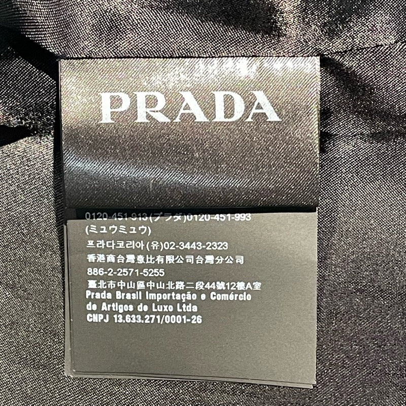 プラダ PRADA レザーボンバージャケット 23SS UPW455 ブラック レザー メンズ ブルゾン