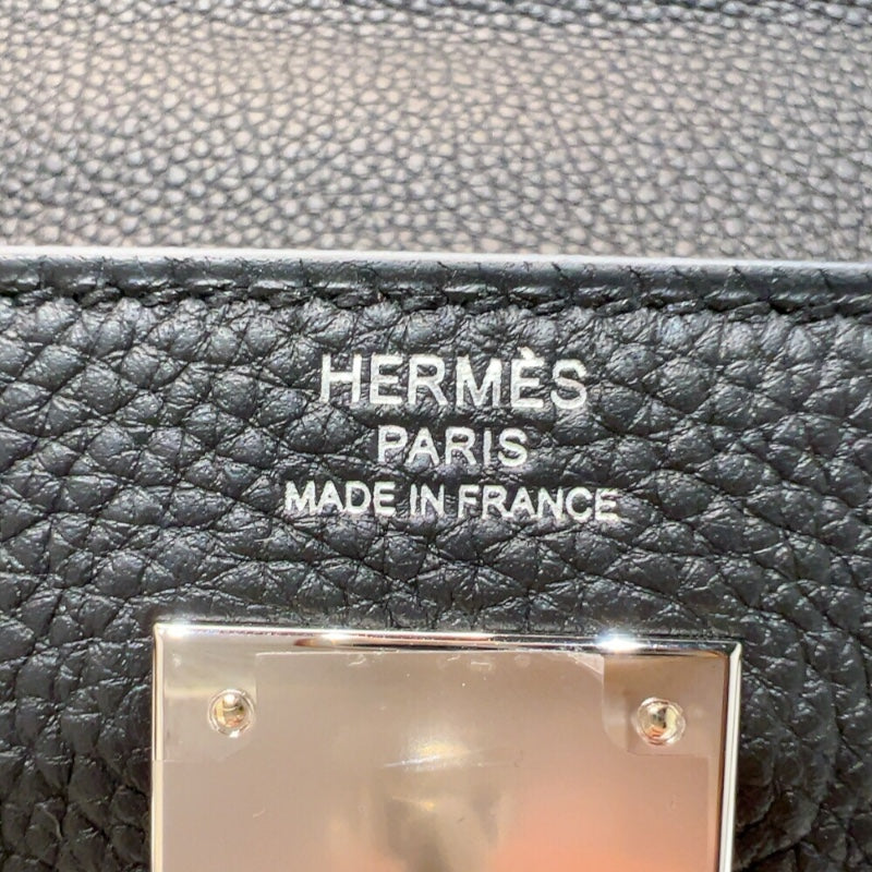 エルメス HERMES ケリー28 内縫い W刻　(2024年製) ブラック　シルバー金具 トゴ レディース ハンドバッグ