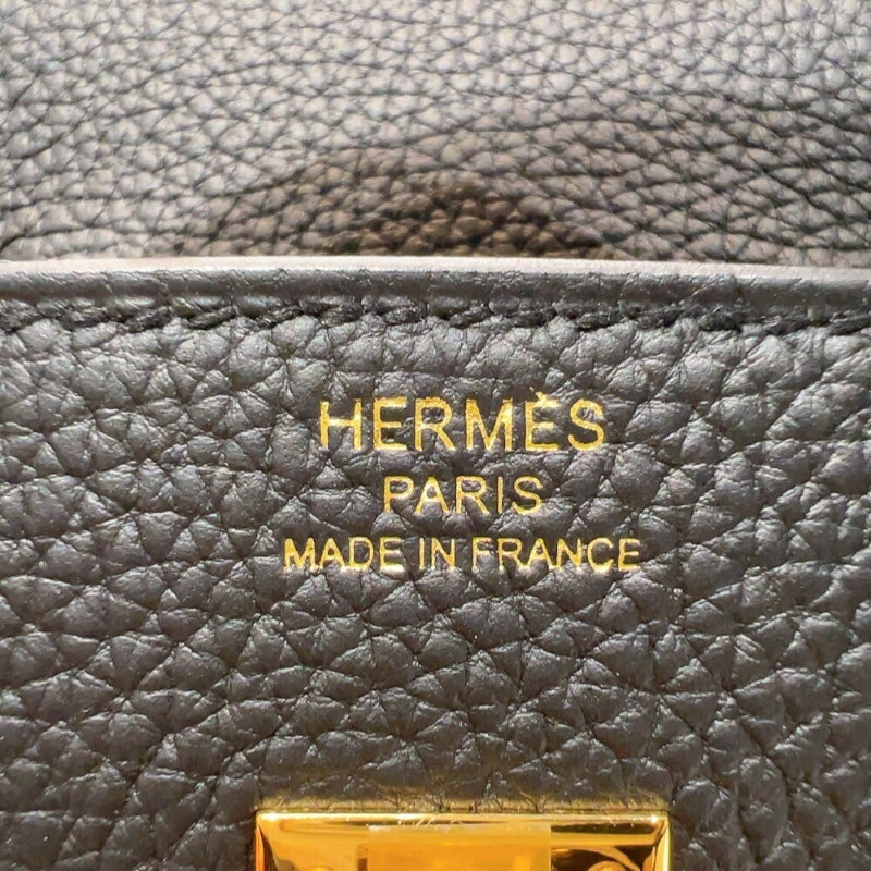 エルメス HERMES バーキン25 W刻　(2024年製) ブラック ゴールド金具 トゴ レディース ハンドバッグ