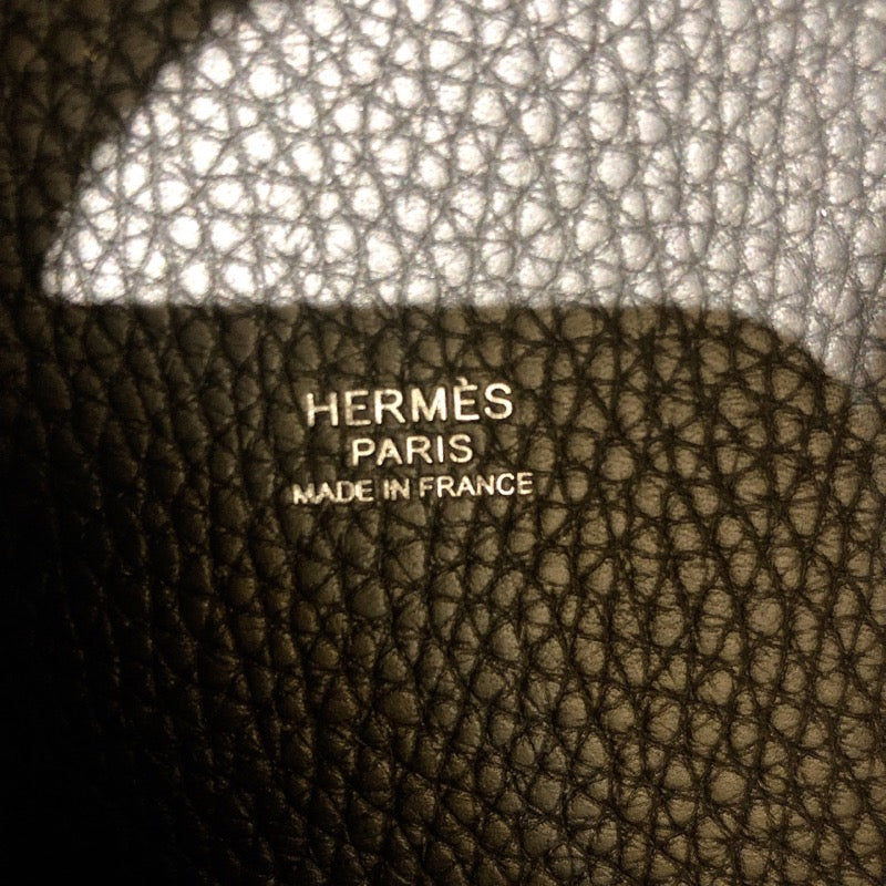 エルメス HERMES ピコタンロックMM W刻 (2024年製) ブラック　シルバー金具 トリヨンクレマンス レディース トートバッグ