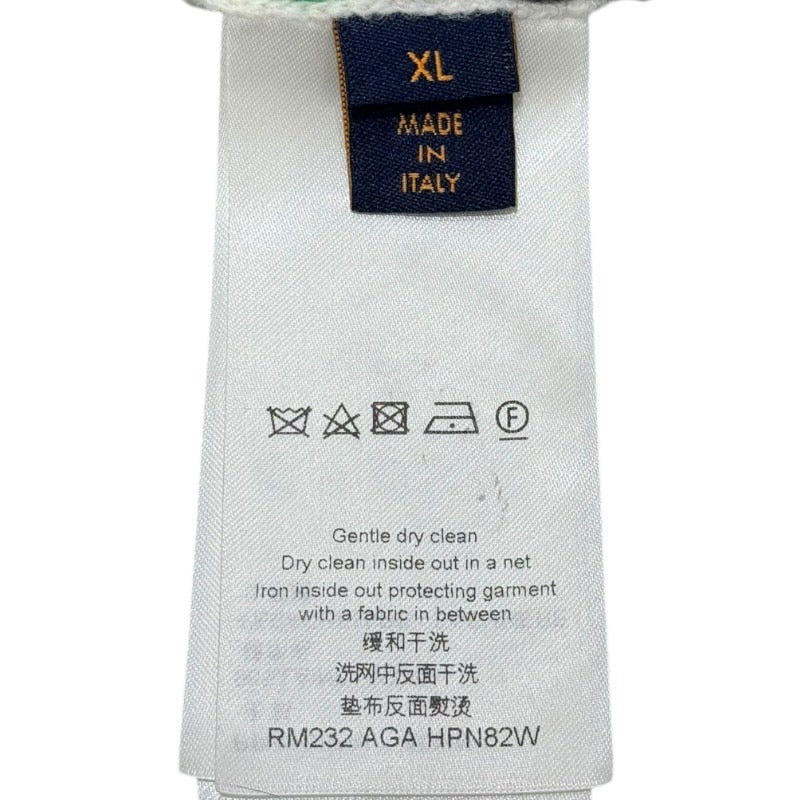 ルイ・ヴィトン LOUIS VUITTON インタルシアニットセーター HPN82W アイボリー ウール メンズ セーター