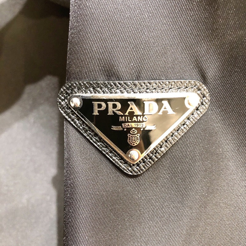 プラダ PRADA ナイロンボンバージャケット SGH038 ブラック 無地 ナイロン メンズ ナイロンジャケット