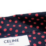 セリーヌ CELINE マルチドット半袖レーヨンシャツ 2C036962H レッド×ブラック GGプラス レーヨン メンズ 半袖シャツ