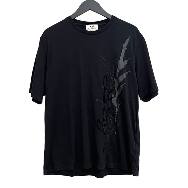 エルメス HERMES 刺繍デザイン Tシャツ ブラック コットン100％ メンズ 半袖Ｔシャツ | 中古ブランドリユースショップ OKURA(おお蔵)