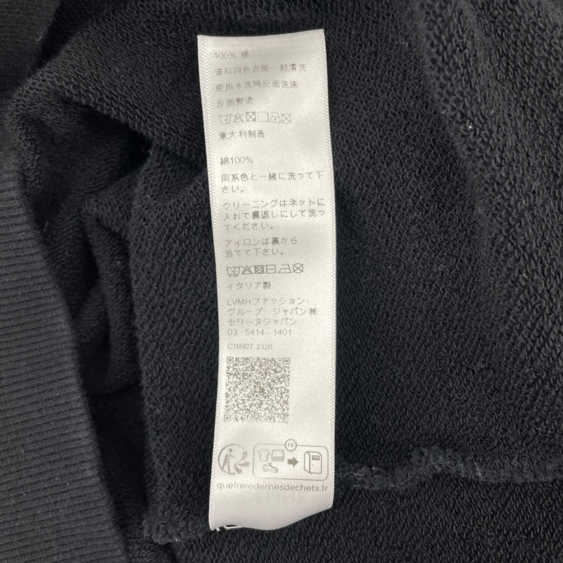 セリーヌ CELINE ロゴスタッズ装飾スウェットパーカー 2Y05E670Q ブラック コットン メンズ パーカー