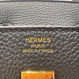 エルメス HERMES バーキン25 W刻　(2024年製) ブラック ゴールド金具 トゴ レディース ハンドバッグ