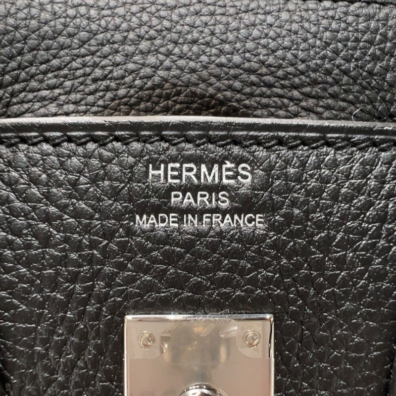 エルメス HERMES バーキン25 Y刻印　(2020年製) ブラック シルバー金具 トゴ レディース ハンドバッグ