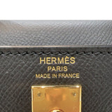 エルメス HERMES ケリー25 外縫い D刻印　(2019年製) ブラック　ゴールド金具 ヴォーエプソン レディース ハンドバッグ