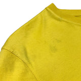 ルイ・ヴィトン LOUIS VUITTON ロゴ 刺繍Tシャツ イエロー L コットン100％ メンズ 半袖Ｔシャツ