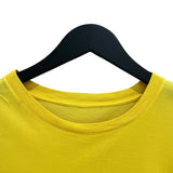 ルイ・ヴィトン LOUIS VUITTON ロゴ 刺繍Tシャツ イエロー L コットン100％ メンズ 半袖Ｔシャツ
