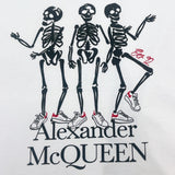 アレキサンダーマックイーン Alexander McQUEEN スカルプリントＴシャツ 2021SS 682530 Q SZ62 ホワイト/ブラック コットン メンズ 半袖Ｔシャツ