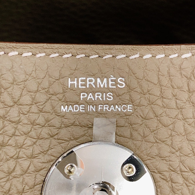 エルメス HERMES リンディ26 W刻 エトゥープ シルバー金具 トリヨンクレマンス レディース ショルダーバッグ