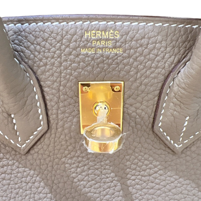 エルメス HERMES バーキン25 B刻 エトゥープ トゴ レディース ハンドバッグ